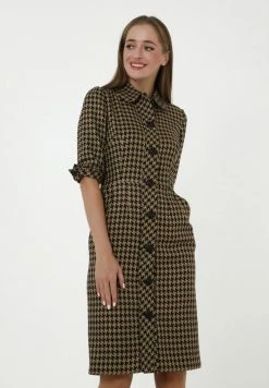 Madam-T ALVA - Robe Chemise - Senf