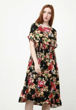 Madam-T OFELIA - Robe De Jour - Schwarz Burgund
