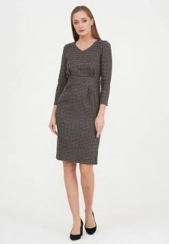 Madam-T ALIA - Robe Fourreau - Beige/blah