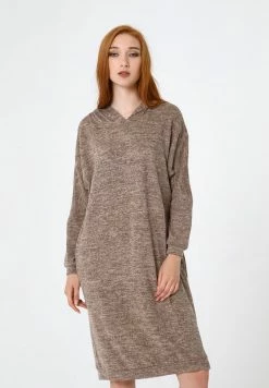 Madam-T APRILIA - Robe En Jersey - Dunkelbeige