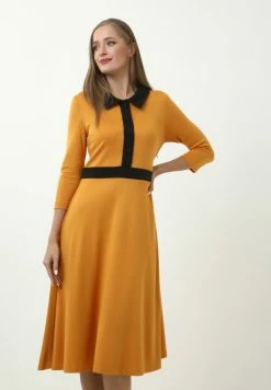 Madam-T JEANETTE - Robe Chemise - Senf