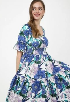 Madam-T SALAMEA - Robe Longue - Weiß, Kornblumenblau 13 Madam-T SALAMEA - Robe Longue - Weiß, Kornblumenblau -Madam-T Soldes 2022 f7d5fb0d8ee34df99bfd3fb4b2b3ece6