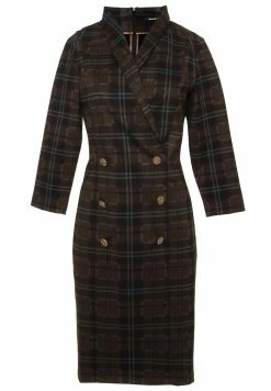 Madam-T KONTATA - Robe Fourreau - Schwarz, Senf -Madam-T Soldes 2022 f7fb765eed594feb9f147e66e8b369fd