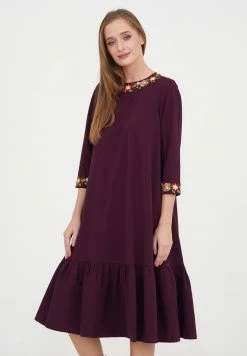 Madam-T LOLANTA - Robe De Jour - Immigrant Rot -Madam-T Soldes 2022 f8fbce9a4ac94c0c871450a63766bc43