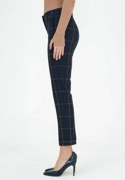 Madam-T MARIO - Pantalon Classique - Blue/brown -Madam-T Soldes 2022 f913fa3f6843446ba355eb9fa0dbe525