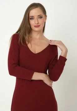 Madam-T REIMA - Robe Longue - Weinrot -Madam-T Soldes 2022 f9237bec0cb4483c93f8e25fe0e07d13