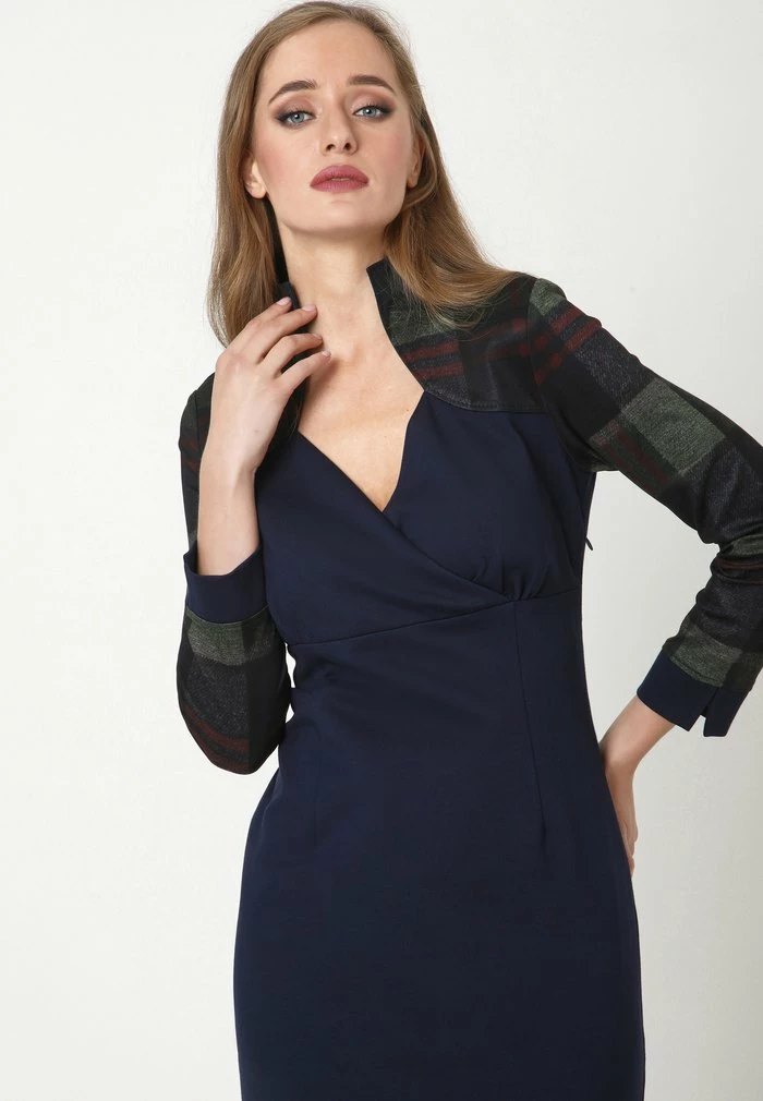 Madam-T Robe Fourreau - Blau, Grün 5 Madam-T Robe Fourreau - Blau, Grün – Image 5