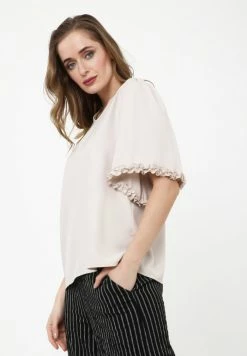 Madam-T ROSSITTA - Blouse - Beige -Madam-T Soldes 2022 f9f7a18a9f0c483e9def9406bd2808ba