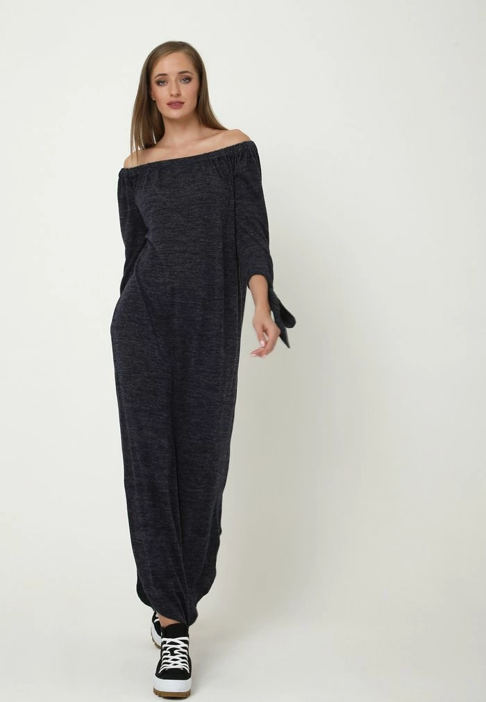 Madam-T SILVIA - Robe Longue - Blau 2 Madam-T SILVIA - Robe Longue - Blau – Image 2