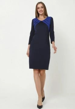 Madam-T AMRITA - Robe Fourreau - Blau, Kornblumenblau -Madam-T Soldes 2022 fa3e8d4f04f844cd9a268408a514ca57