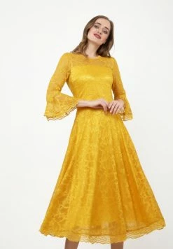 Madam-T Robe De Soirée - Gelb -Madam-T Soldes 2022 fa51ee3d0f8b446c964bc35f574520c1