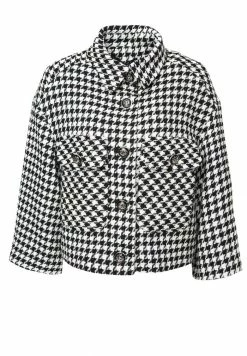 Madam-T SOFI - Veste Mi-saison - Weiß Schwarz -Madam-T Soldes 2022 fa62cfa801eb486bb251a04f8ee52f20