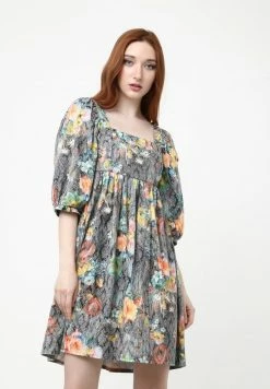 Madam-T ADRIENN - Robe De Jour - Braun, Gelb