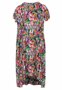 Madam-T ADELINARA - Robe Longue - Schwarz Rosa -Madam-T Soldes 2022 fa7335c781c04a3fb8f5817c36c76211