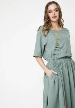 Madam-T Robe De Jour - Grün -Madam-T Soldes 2022 fa7e69158a33488a9c8f0a9493028ede