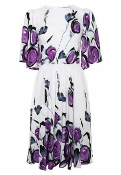 Madam-T TEREZIA - Robe De Jour - Weiß/lila -Madam-T Soldes 2022 fb123c05e26f4ce2832a194ac7082f9e