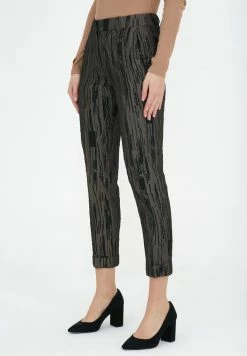 Madam-T MARIO - Pantalon Classique - Schwarz/khaki -Madam-T Soldes 2022 fb5f106725374ea1bb610c5d32b2b018