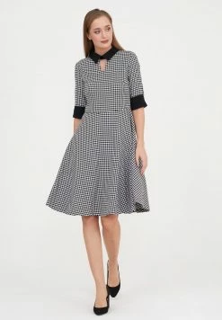 Madam-T LUFINA - Robe De Jour - White/black