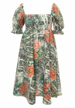 Madam-T Robe De Jour - Khaki, Koralle -Madam-T Soldes 2022 fc296b42e7b04b1297a920271d9e06fc