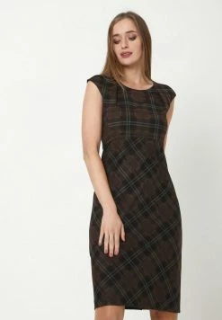 Madam-T MUTALA - Robe Fourreau - Schwarz Senf