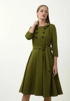 Madam-T VESTA - Robe De Jour - Khakifarben