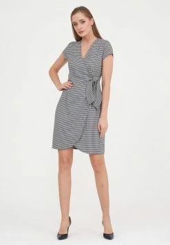 Madam-T KLIMANA - Robe Fourreau - Neghite/blau