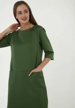 Madam-T KLEID FERULE - Robe De Jour - Green -Madam-T Soldes 2022 fcf9380c62f84e5bbb68ab59b95b840d