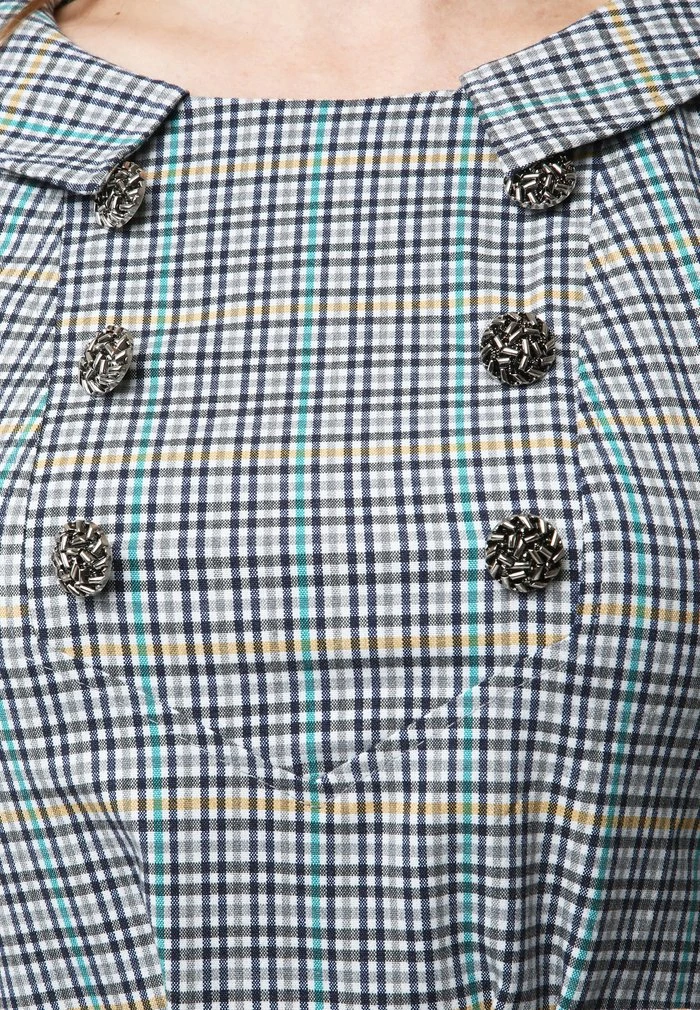 Madam-T VESTA - Robe De Jour - Grau Gelb 6 Madam-T VESTA - Robe De Jour - Grau Gelb – Image 6