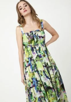 Madam-T Robe Longue - Hellgrün/lila -Madam-T Soldes 2022 fd7c034b21df4fd7b3bf1004d76eb189