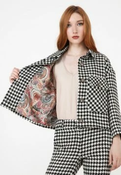 Madam-T SOFI - Veste Mi-saison - Weiß Schwarz -Madam-T Soldes 2022 fd8159a71a824ca9af11b7875a6f4a58