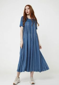 Madam-T Snura - Robe De Jour - Dunkelblau, Weiß -Madam-T Soldes 2022 fdc916ca790b46148d8847e3889fa5eb