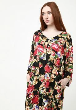 Madam-T AMPERO - Robe De Jour - Schwarz/urgurgundy -Madam-T Soldes 2022 fe1aec6f1f6f492cb4d580ff584a1e8a