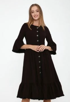 Madam-T CHIARA - Robe Chemise - Braun