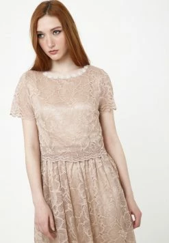 Madam-T ESPERA - Robe De Jour - Beige -Madam-T Soldes 2022 ffc6f5da2a9344079c9168595b04a43d